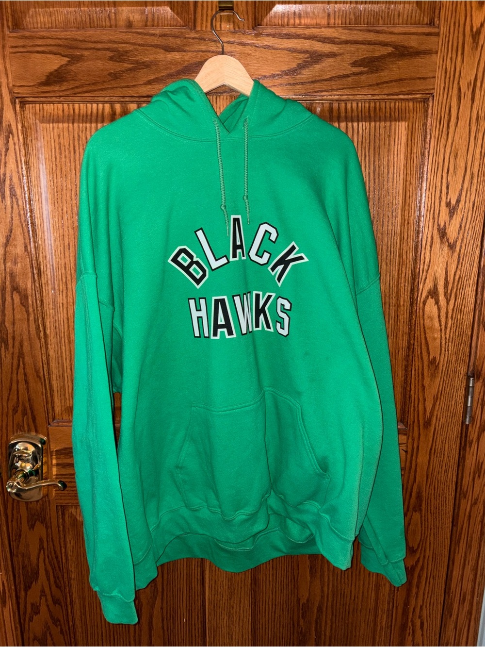 Gildan Green "Black Hawks" Pullover Hoodie